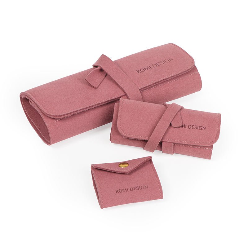 ROMI Suede Travel Jewelry Pouch – Portable Jewelry Storage with Secure Roll Design - Image 4