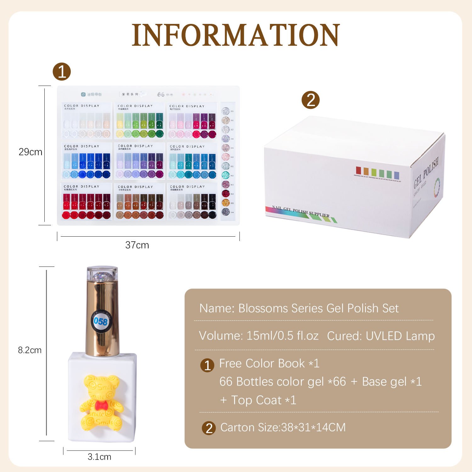 ZRKGEL 15ml Professional UV Gel Polish - 66 Vibrant Colors Edition - Image 6