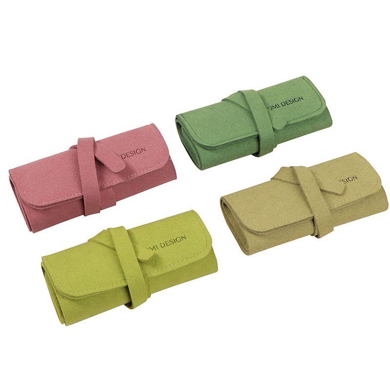 ROMI Suede Travel Jewelry Pouch – Portable Jewelry Storage with Secure Roll Design - Image 7